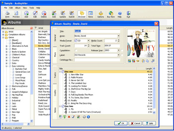 Audiophiler Music Organizer screenshot