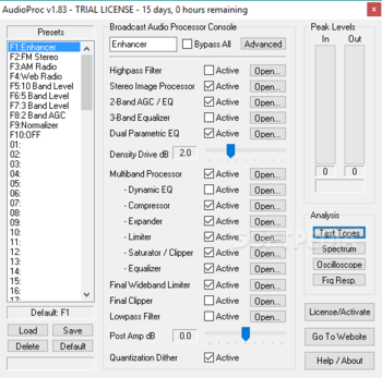 AudioProc screenshot