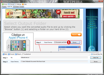 Audioro HTC Magic Converter screenshot