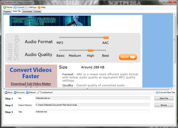 Audioro HTC Magic Converter screenshot 2