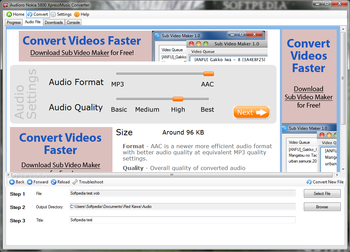 Audioro Nokia 5230 Converter screenshot 2