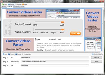 Audioro Nokia 5800 XpressMusic Converter screenshot 2