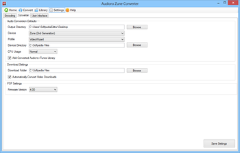 Audioro Zune Converter screenshot 4