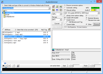AudioSlimmer screenshot