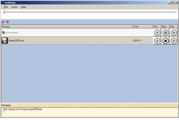 AudioSpy screenshot