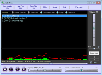 Audiotran screenshot