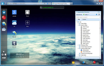 August Messenger for the Web screenshot