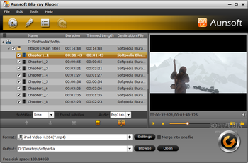 Aunsoft Blu-ray Ripper screenshot
