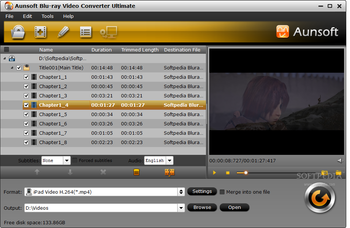 Aunsoft Blu-ray Video Converter Ultimate screenshot