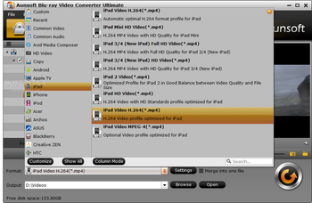 Aunsoft Blu-ray Video Converter Ultimate screenshot 3