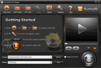 Aunsoft DVD Ripper screenshot 2