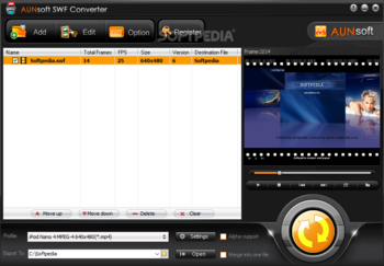 Aunsoft SWF Converter screenshot