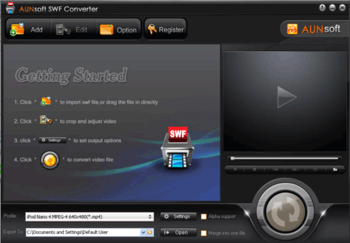Aunsoft SWF Converter screenshot 2