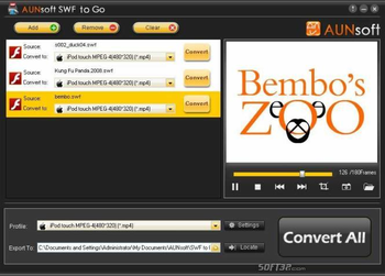Aunsoft SWF to Go screenshot 3
