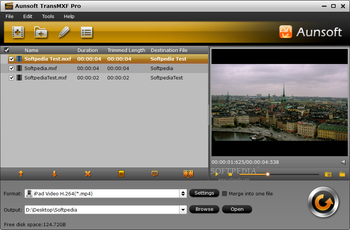 Aunsoft TransMXF Pro screenshot