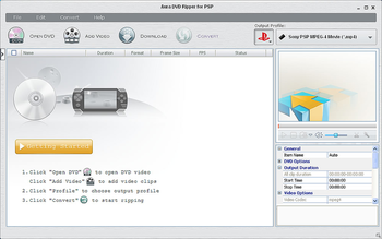 Aura DVD Ripper for PSP screenshot