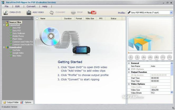 Aura DVD Ripper for PSP screenshot 2