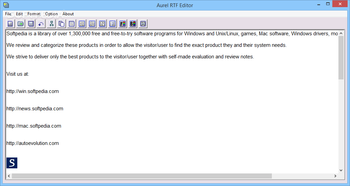 Aurel RTF Editor screenshot