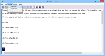 Aurel RTF Editor screenshot 2