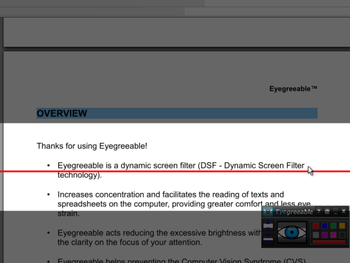 AureoSoft Eyegreeable Personal Edition screenshot