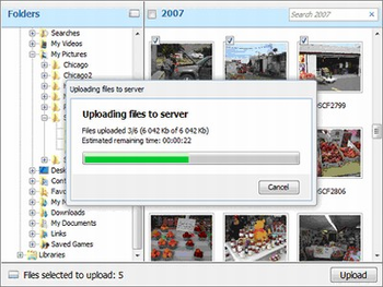Aurigma Image Uploader screenshot