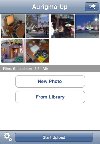 Aurigma Up iPhone Uploader screenshot