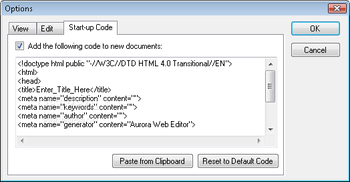 Aurora Web Editor 2008 Professional screenshot 3