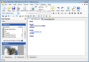 Aurora Web Editor 2008 Professional screenshot 5
