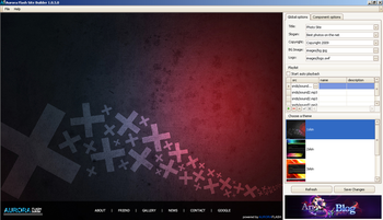 AuroraFlash Free Site Builder screenshot