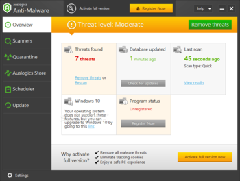 Auslogics Anti-Malware screenshot