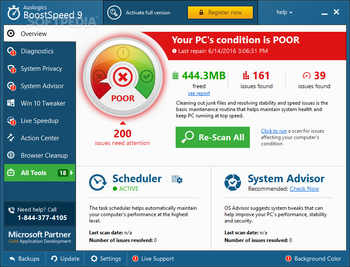 Auslogics BoostSpeed screenshot