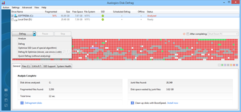 Auslogics Disk Defrag screenshot