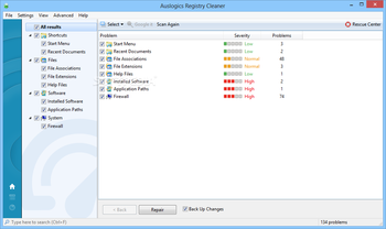 Auslogics Registry Cleaner screenshot