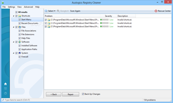 Auslogics Registry Cleaner screenshot 2