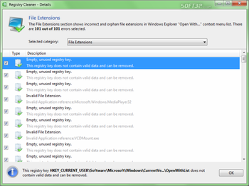 Auslogics Registry Cleaner screenshot 2