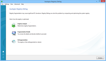 Auslogics Registry Defrag screenshot