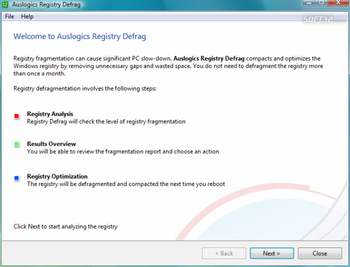 Auslogics Registry Defrag screenshot 3