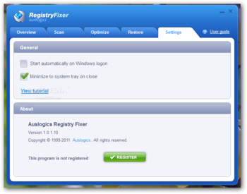 AusLogics RegistryFixer screenshot 5
