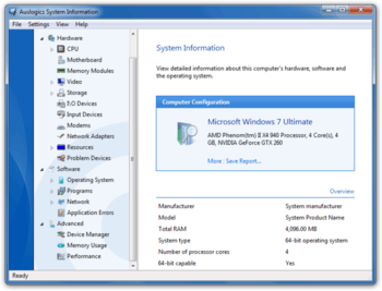 Auslogics System Information screenshot 2