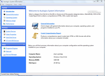 Auslogics System Information screenshot 3