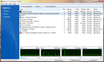 Auslogics Task Manager Portable screenshot