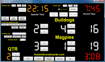 Australian Rules Football Scoreboard screenshot