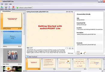 authorPOINT Lite Free PowerPoint - Flash screenshot 3