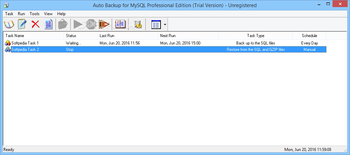 Auto Backup for MySQL Professional Edition screenshot