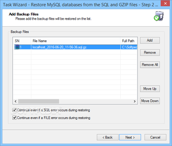 Auto Backup for MySQL Professional Edition screenshot 11