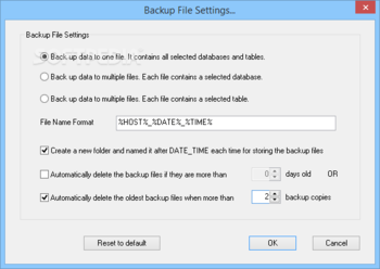 Auto Backup for MySQL Professional Edition screenshot 7