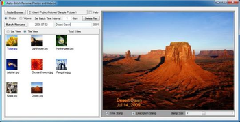Auto Batch Rename Photos and Videos screenshot