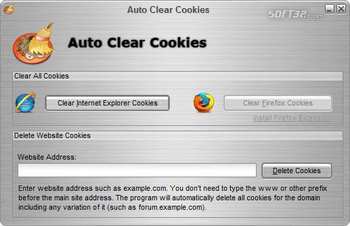 Auto Clear Cookies screenshot