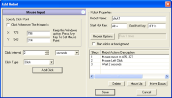 Auto Clicker Asoftech screenshot