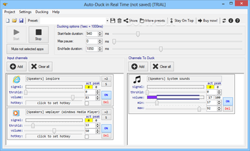 Auto-Duck in Real Time screenshot
